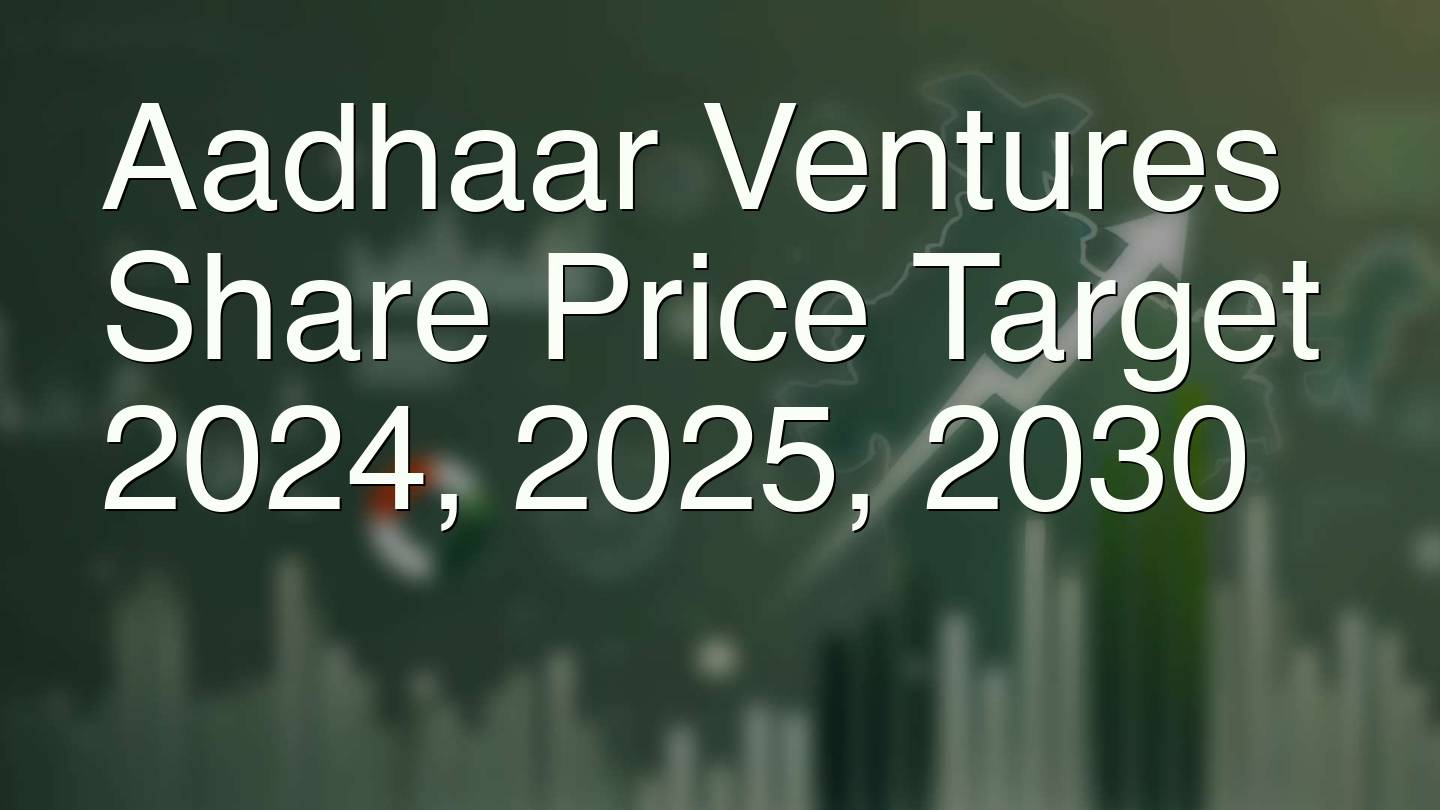 Aadhaar Ventures Share Price Target 2024, 2025, 2030