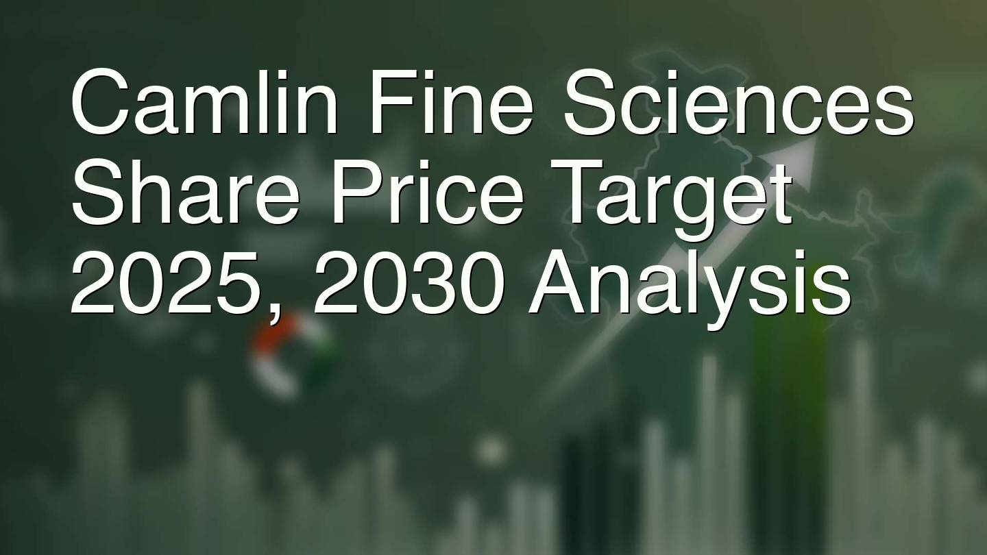 Camlin Fine Sciences Share Price Target 2025, 2030 Analysis