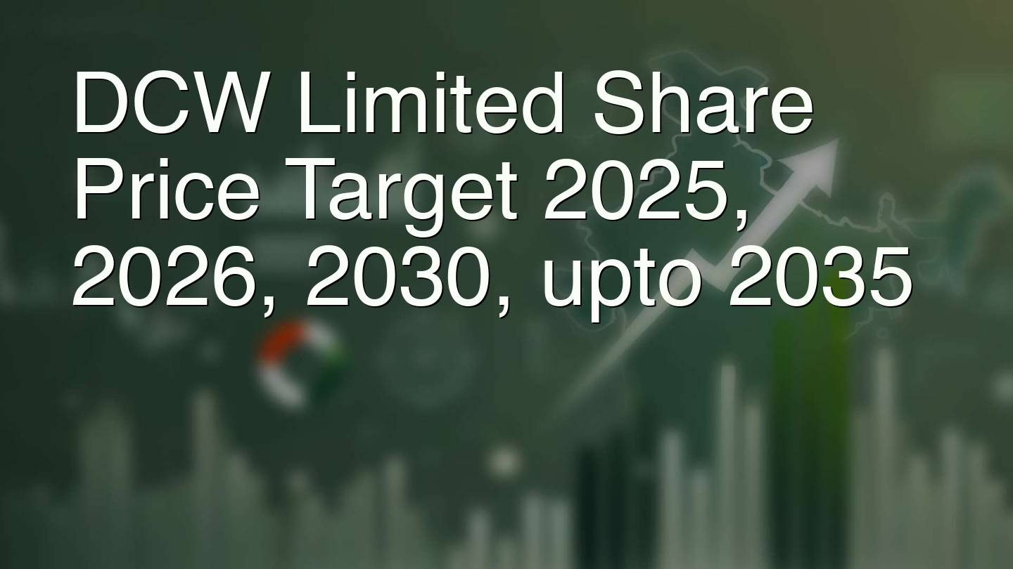 DCW Limited Share Price Target 2025, 2026, 2030, upto 2035