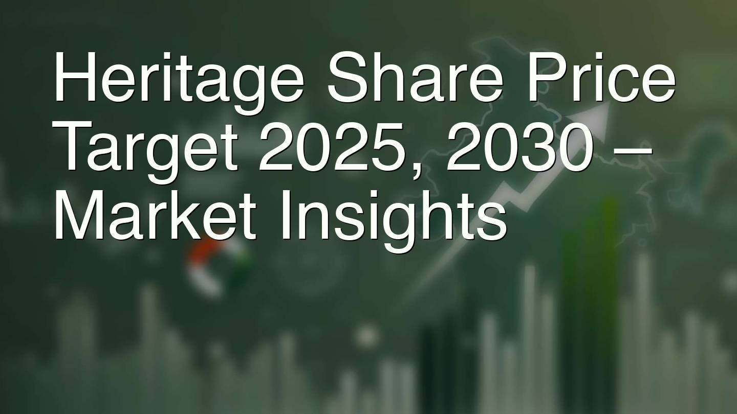 Heritage Share Price Target 2025, 2030 – Market Insights