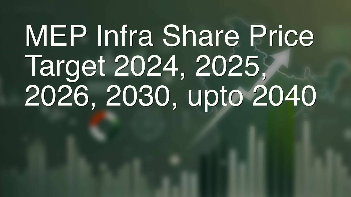 MEP Infra Share Price Target 2024, 2025, 2026, 2030, upto 2040