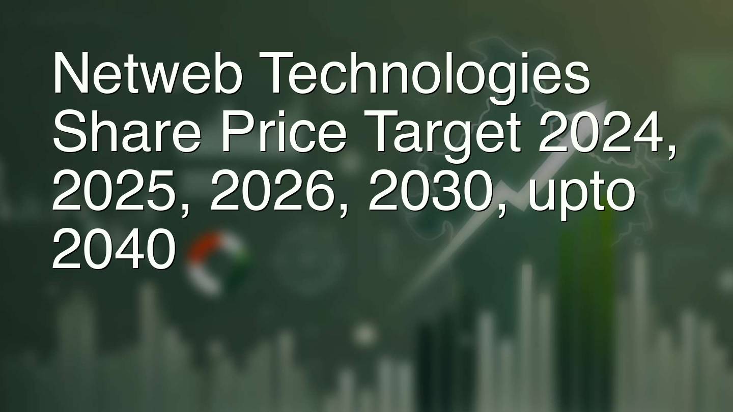 Netweb Technologies Share Price Target 2024, 2025, 2026, 2030, upto 2040