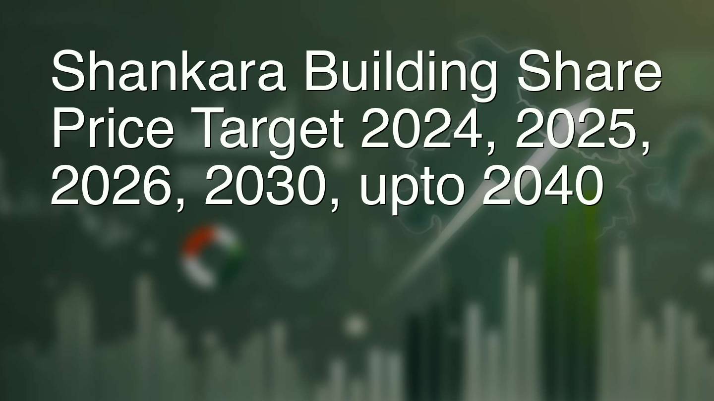 Shankara Building Share Price Target 2024, 2025, 2026, 2030, upto 2040