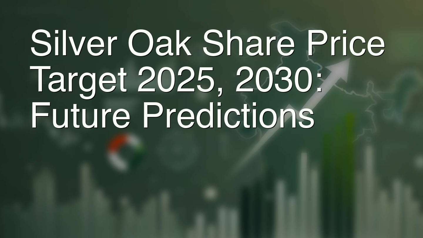 Silver Oak Share Price Target 2025, 2030: Future Predictions