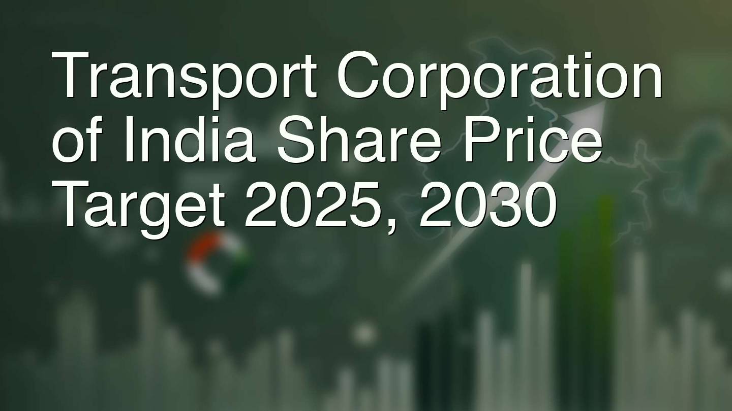 Transport Corporation of India Share Price Target 2025, 2030