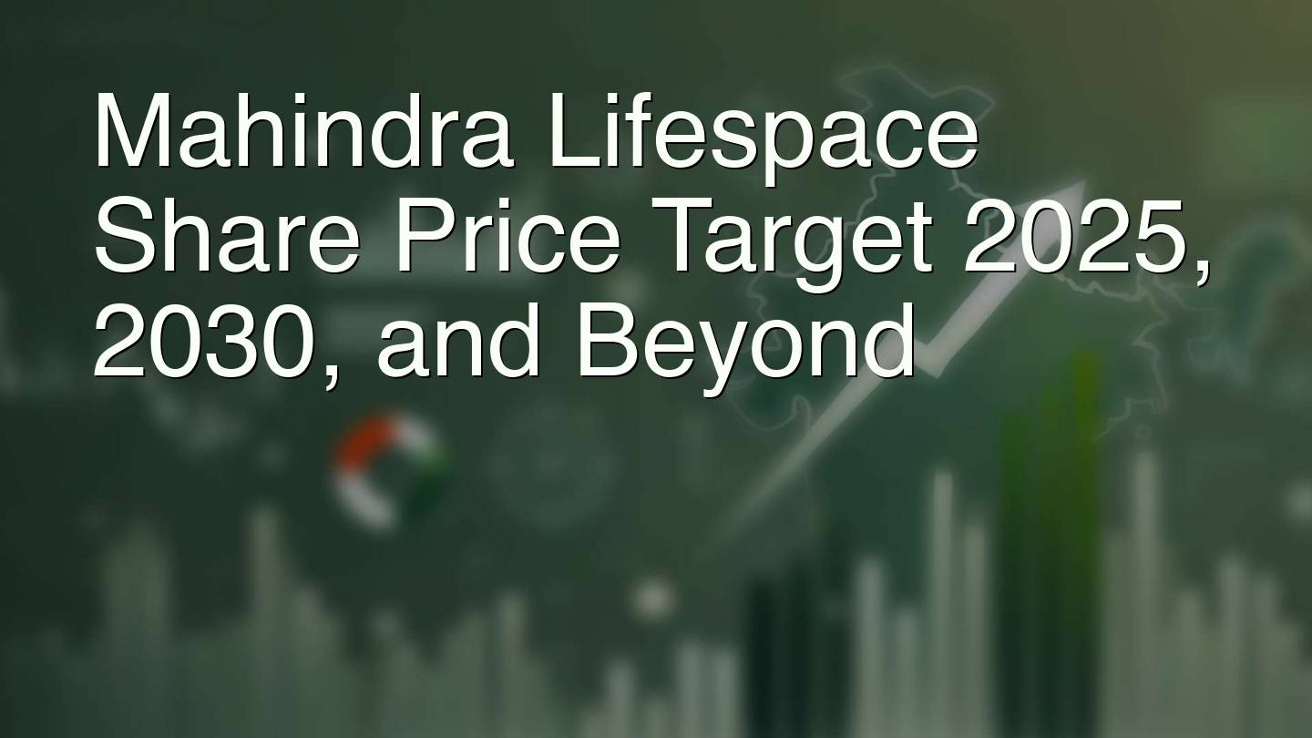 Mahindra Lifespace Share Price Target 2025, 2030, and Beyond